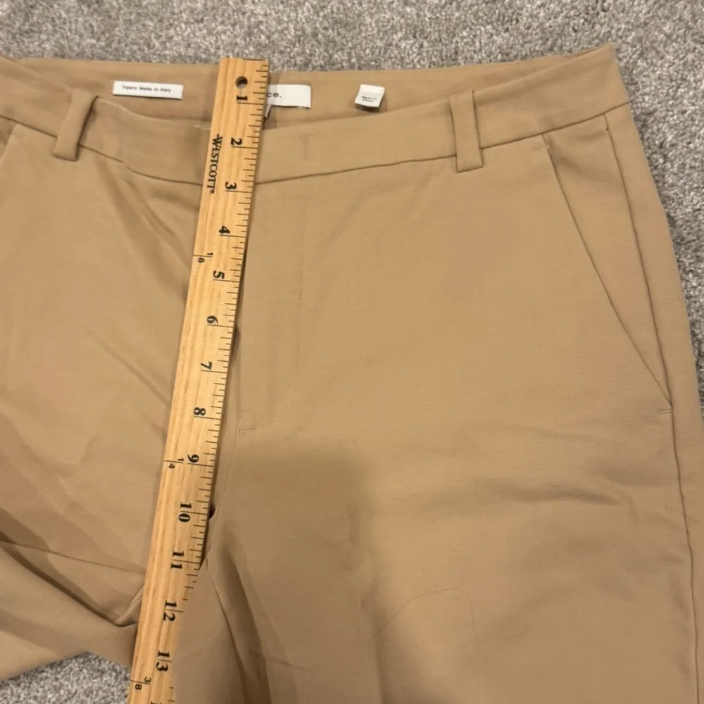 Vince Cotton Stretch Bootcut Trouser Khaki Tan Brown size 6